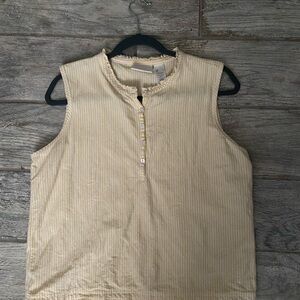 Yellow and White Striped Tank
